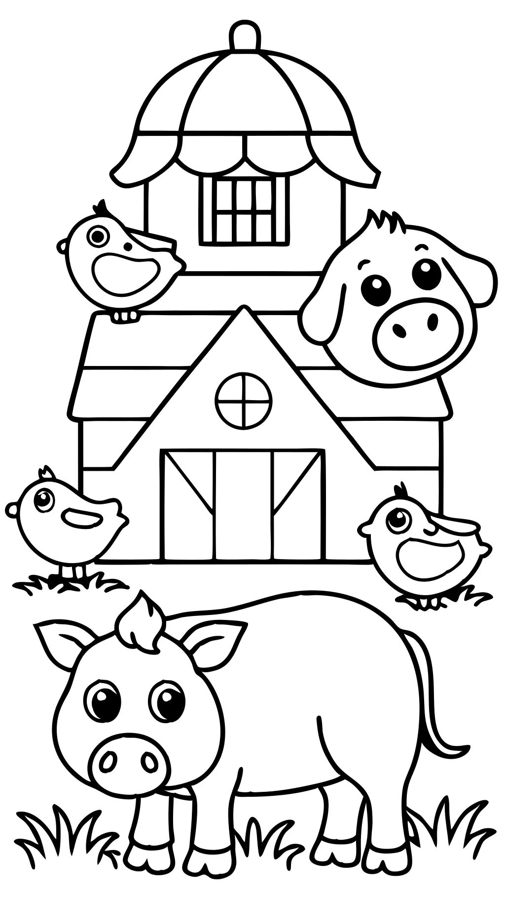 farm animal coloring pages printable